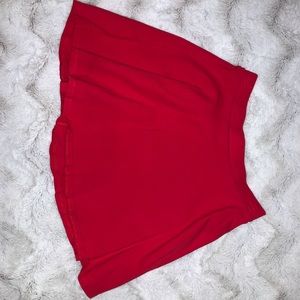 Bright red Forever 21 skirt